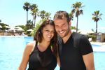 Sevilla, 19 en 20 Juni 2013
Rafel v d Vaart met zijn vriendin Sabia Boulahrouz en hun drie kinderen
Damian v d Vaart, Amaya Boulahrouz en Daamin Boulahrouz op het strand en bij hun hotel voor hun gezamelijk eerste vakantie samen.
Foto Peter Smulders BV