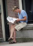Amsterdam 19 juni 2013
Wim Kieft koopt samen met zijn dochter een krantje.
Peter Smulders bv