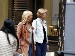 Amsterdam 21 juni 2016 
Claudia de Breij met haar vriendin Jessica v Geel op de pc hooftstraat