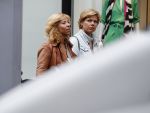 Amsterdam 21 juni 2016 
Claudia de Breij met haar vriendin Jessica v Geel op de pc hooftstraat