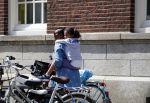 Amsterdam 9 juni 2016 
Edsilia Rombley met dochter in haar nek