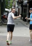 Amsterdam 22 juni 2016  
Giedo v d Garde en ... hard aan het lopen.
