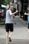 Amsterdam 22 juni 2016  
Giedo v d Garde en ... hard aan het lopen.