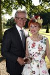 Haarzuilens 22 juni 2016
Haringparty op kasteel Haarzuilens. Marijke Helwegen met man