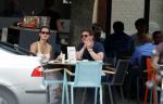 Amsterdam 7 juni 2016
Martijn Krabbe en zijn vriendin Noi Pakon op terras bij Loetje.