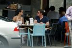 Amsterdam 7 juni 2016
Martijn Krabbe en zijn vriendin Noi Pakon op terras bij Loetje.