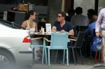 Amsterdam 7 juni 2016
Martijn Krabbe en zijn vriendin Noi Pakon op terras bij Loetje.