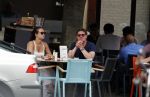 Amsterdam 7 juni 2016
Martijn Krabbe en zijn vriendin Noi Pakon op terras bij Loetje.