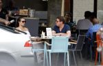 Amsterdam 7 juni 2016
Martijn Krabbe en zijn vriendin Noi Pakon op terras bij Loetje.