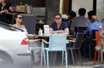 Amsterdam 7 juni 2016
Martijn Krabbe en zijn vriendin Noi Pakon op terras bij Loetje.