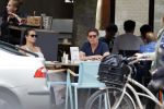 Amsterdam 7 juni 2016
Martijn Krabbe en zijn vriendin Noi Pakon op terras bij Loetje.