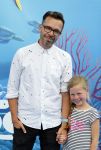 Amsterdam 22 juni 2016 
Premiere finding Dory in theater Amsterdam. Michiel Veenstra met vrouw en kinderen