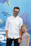 Amsterdam 22 juni 2016 
Premiere finding Dory in theater Amsterdam. Michiel Veenstra met vrouw en kinderen