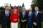Haarzuilens 22 juni 2016
Haringparty op kasteel Haarzuilens. Mary Rost Onnes Burgemeester Jan v Zanen en Pieter v Vollenhoven