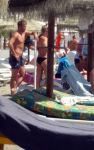 Carihuela bij Torremolinos, 23 Juni 2016  Rafel v d Vaart met zijn vriendin Estavana Polman