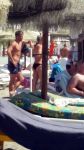 Carihuela bij Torremolinos, 23 Juni 2016  Rafel v d Vaart met zijn vriendin Estavana Polman