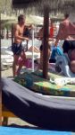 Carihuela bij Torremolinos, 23 Juni 2016  Rafel v d Vaart met zijn vriendin Estavana Polman