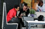 Amsterdam 21 juni 2018
Ans Markus met dochter Siegfried op terras