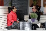 Amsterdam 21 juni 2018
Ans Markus met dochter Siegfried op terras