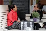 Amsterdam 21 juni 2018
Ans Markus met dochter Siegfried op terras