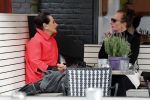 Amsterdam 21 juni 2018
Ans Markus met dochter Siegfried op terras