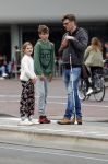 Amsterdam 15 juni 2018
Edward Stelder met zijn kinderen .