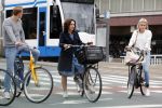 Amsterdam 19 juni 2018
Femke Halsema op haar fiets.