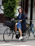 Amsterdam 19 juni 2018
Femke Halsema op haar fiets.