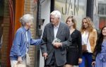 Amsterdam 19 juni 2018
Frits Bolkestein met zijn vrouw Femke Boersma op terras en op de utrechtsestraat.