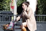 Amsterdam 20 juni 2018
Halina Reijn vertrekt met fiets na bezoek aan Lassus tandartsen.