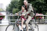Amsterdam 15 juni 2018
Johan Neijenhuis met dochter op de fiets.