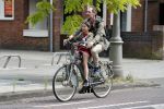 Amsterdam 15 juni 2018
Johan Neijenhuis met dochter op de fiets.