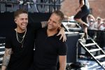Waalwijk 26 juni 2019
Tros muziekfeest op het plein in Waalwijk.Andre Hazes met manager Sjoerd