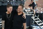 Waalwijk 26 juni 2019
Tros muziekfeest op het plein in Waalwijk.Andre Hazes met manager Sjoerd