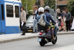 Amsterdam 1 juli 2019
Astrid Joosten met haar nieuwe vriend Rob Peters . Ze vertrokken van het delamar theater (johan Kaartprijs) met hun vespa scooter richting huis.