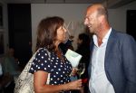 Amsterdam 1 juli 2019
Astrid Joosten met haar nieuwe vriend Rob Peters . Ze vertrokken van het delamar theater (johan Kaartprijs) met hun vespa scooter richting huis.