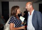 Amsterdam 1 juli 2019
Astrid Joosten met haar nieuwe vriend Rob Peters . Ze vertrokken van het delamar theater (johan Kaartprijs) met hun vespa scooter richting huis.