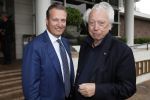 Amsterdam 12 juni 2019
Haringparty bij het Hilton hotel. David Bijlsma met Cees dam