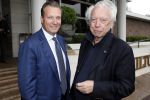 Amsterdam 12 juni 2019
Haringparty bij het Hilton hotel. David Bijlsma met Cees dam