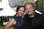 Amsterdam 12 juni 2019
Haringparty bij het Hilton hotel. Dirk Zeelenberg met een hostess
