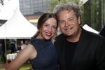 Amsterdam 12 juni 2019
Haringparty bij het Hilton hotel. Dirk Zeelenberg met een hostess
