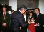 14 November 1991 
Janneke Brinkman Elco Brinman met hun kinderen Sylvia Toth en de Ambassadeur USA