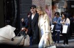 Amsterdam 15 jnui 2019
Jasper Krabbe met zijn vriendin Annemarieke v Drimmelen achter kinderwagen met daarin hun zoon June Lee Rosi.