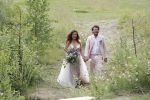 Kraggenburg 22 juni 2019
Katja Schuurman en haar kersverse man Freek v Noortwijk zijn getrouwd en posseren uitgebreid voor de pers op landgoed Netl , de wildste tuin.