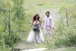 Kraggenburg 22 juni 2019
Katja Schuurman en haar kersverse man Freek v Noortwijk zijn getrouwd en posseren uitgebreid voor de pers op landgoed Netl , de wildste tuin.