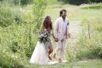 Kraggenburg 22 juni 2019
Katja Schuurman en haar kersverse man Freek v Noortwijk zijn getrouwd en posseren uitgebreid voor de pers op landgoed Netl , de wildste tuin.
