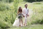 Kraggenburg 22 juni 2019
Katja Schuurman en haar kersverse man Freek v Noortwijk zijn getrouwd en posseren uitgebreid voor de pers op landgoed Netl , de wildste tuin.