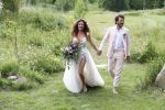 Kraggenburg 22 juni 2019
Katja Schuurman en haar kersverse man Freek v Noortwijk zijn getrouwd en posseren uitgebreid voor de pers op landgoed Netl , de wildste tuin.