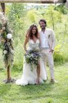 Kraggenburg 22 juni 2019
Katja Schuurman en haar kersverse man Freek v Noortwijk zijn getrouwd en posseren uitgebreid voor de pers op landgoed Netl , de wildste tuin.
