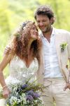 Kraggenburg 22 juni 2019
Katja Schuurman en haar kersverse man Freek v Noortwijk zijn getrouwd en posseren uitgebreid voor de pers op landgoed Netl , de wildste tuin.